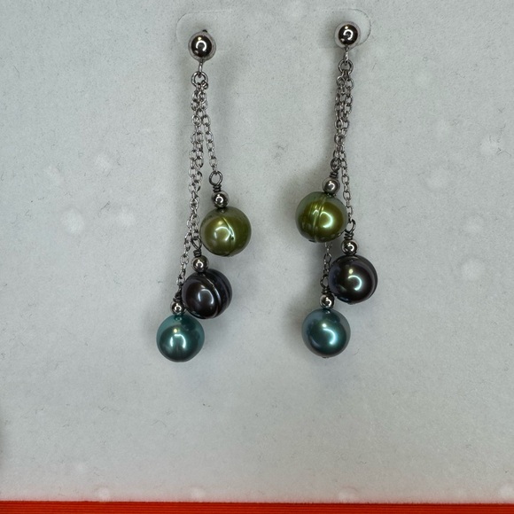 Vintage Mandarin Fresh Water Cultured Pearls Necklace and Earrings - Picture 12 of 16